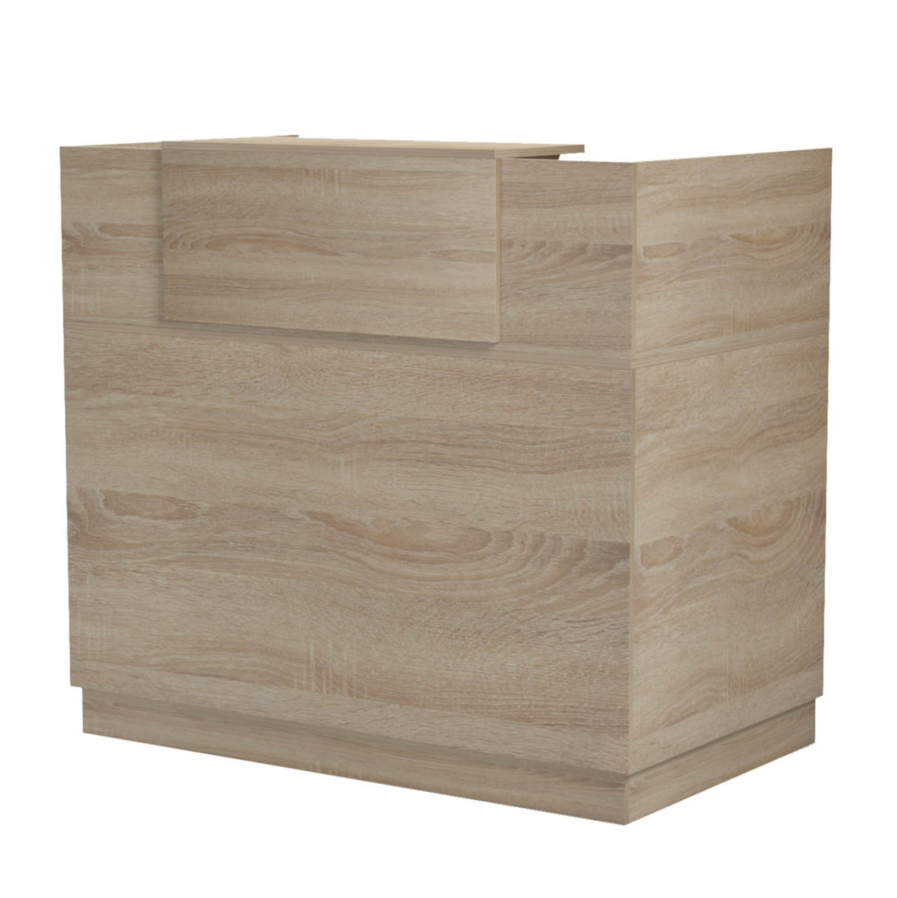 RECEPTION DESK BARRY HM2152.01 MELAMINE IN SONAMA COLOR 120x70x110Hcm. [4]
