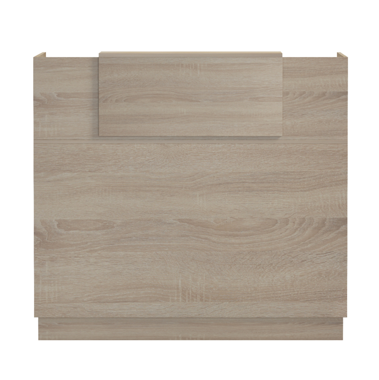 RECEPTION DESK BARRY HM2152.01 MELAMINE IN SONAMA COLOR 120x70x110Hcm. [3]