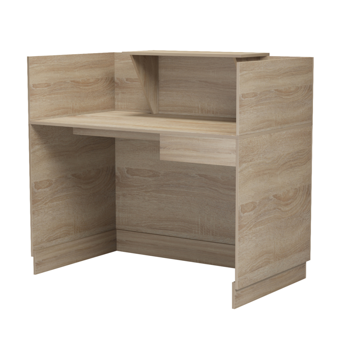 RECEPTION DESK BARRY HM2152.01 MELAMINE IN SONAMA COLOR 120x70x110Hcm. [6]
