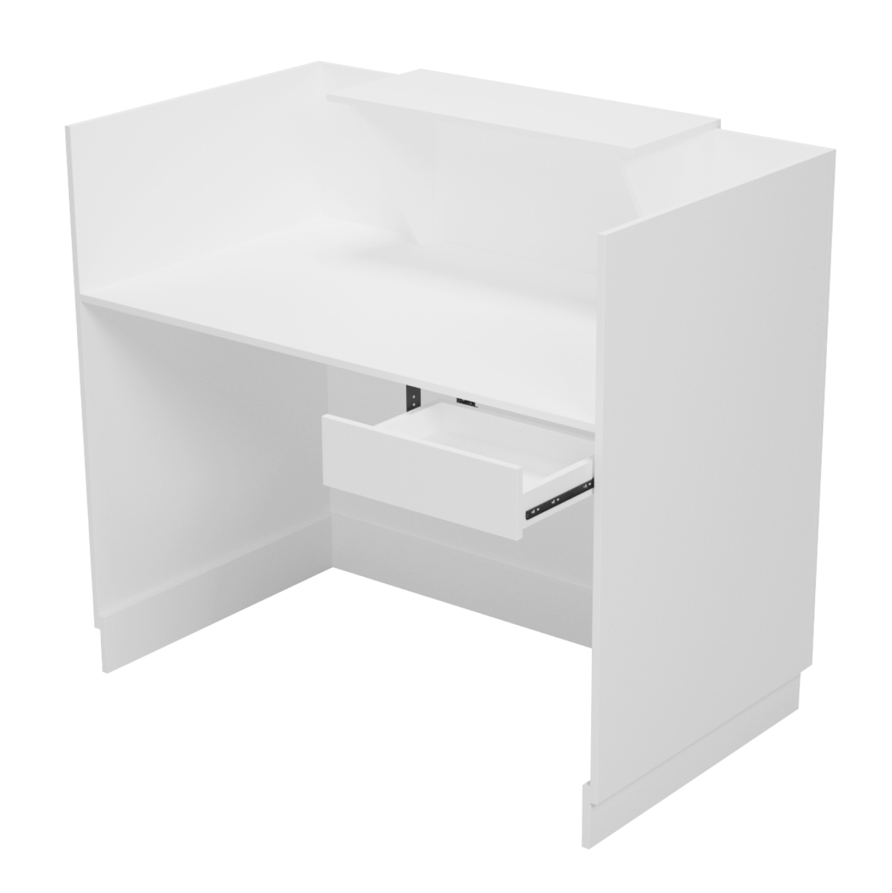 RECEPTION DESK BARRY HM2152.02 MELAMINE IN WHITE 120x70x110Hcm. [7]