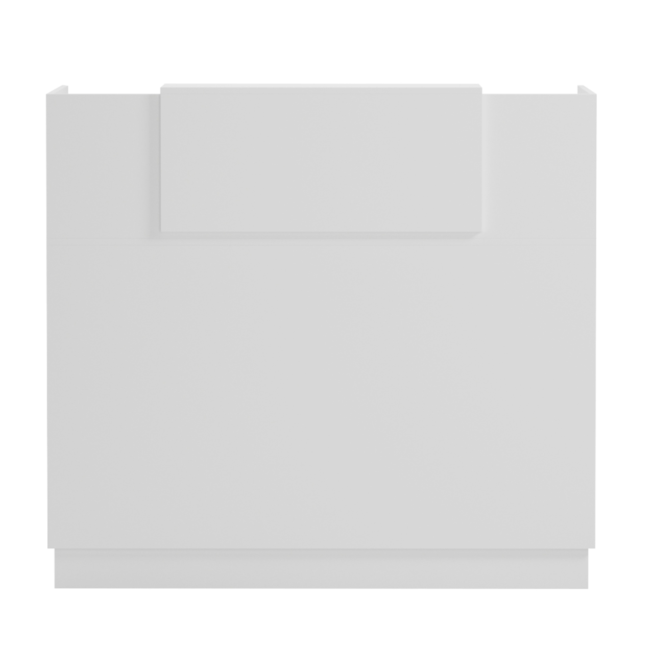 RECEPTION DESK BARRY HM2152.02 MELAMINE IN WHITE 120x70x110Hcm. [3]