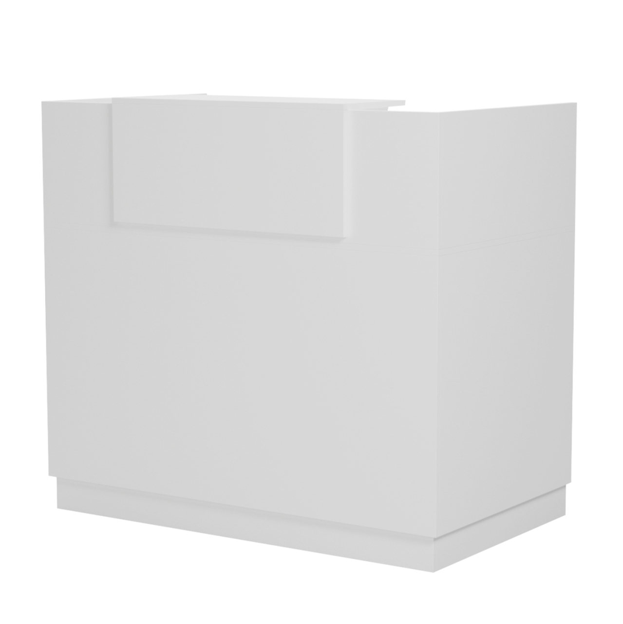 RECEPTION DESK BARRY HM2152.02 MELAMINE IN WHITE 120x70x110Hcm. [4]