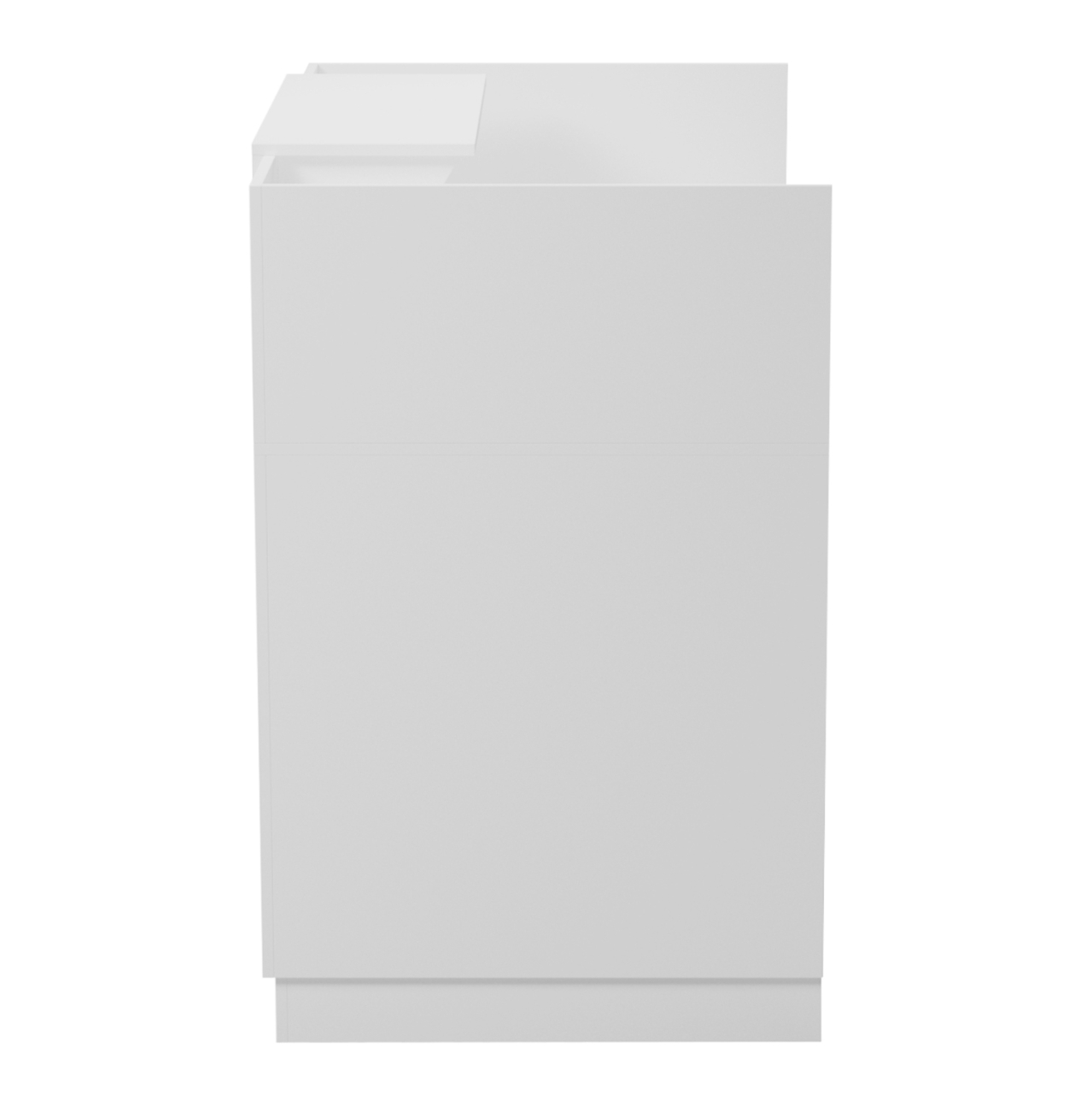 RECEPTION DESK BARRY HM2152.02 MELAMINE IN WHITE 120x70x110Hcm. [5]