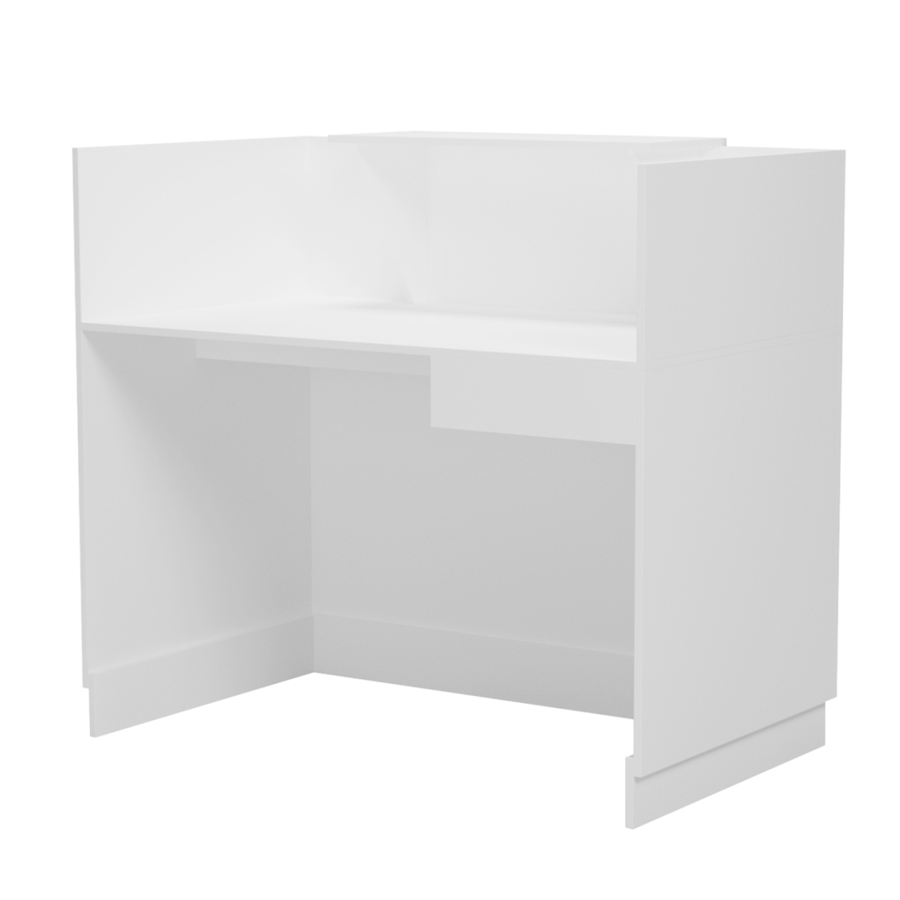 RECEPTION DESK BARRY HM2152.02 MELAMINE IN WHITE 120x70x110Hcm. [6]