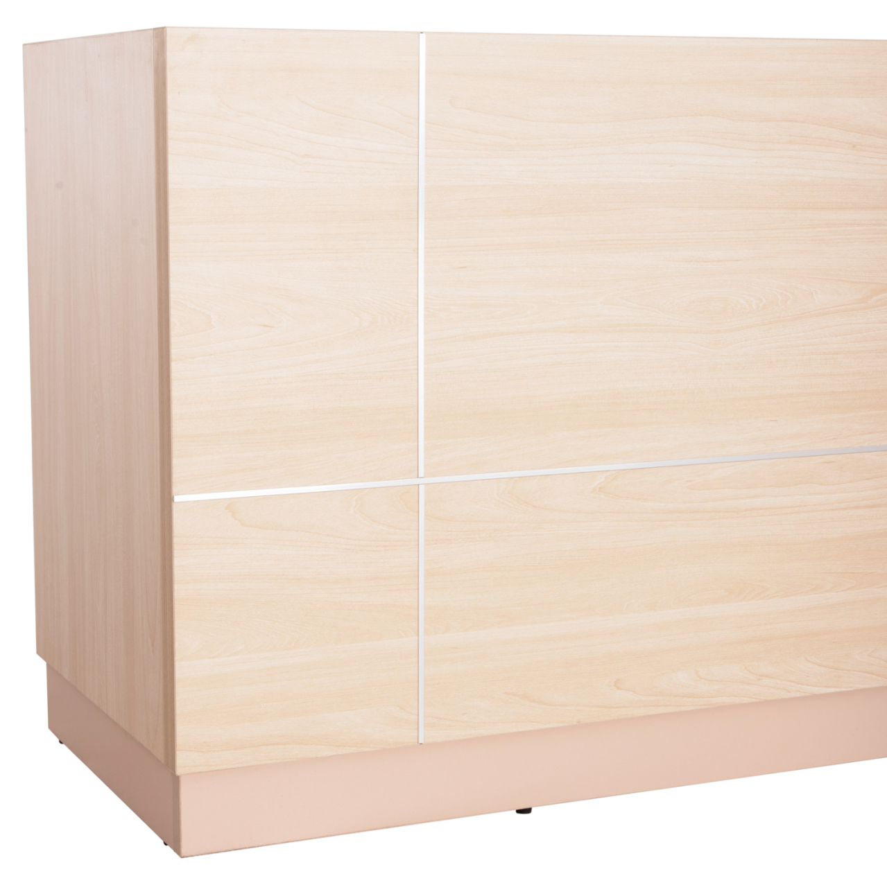RECEPTION DESK DALTON HM2068.02 MELAMINE IN SONAMA-BEIGE 240x80x106Hcm. [6]