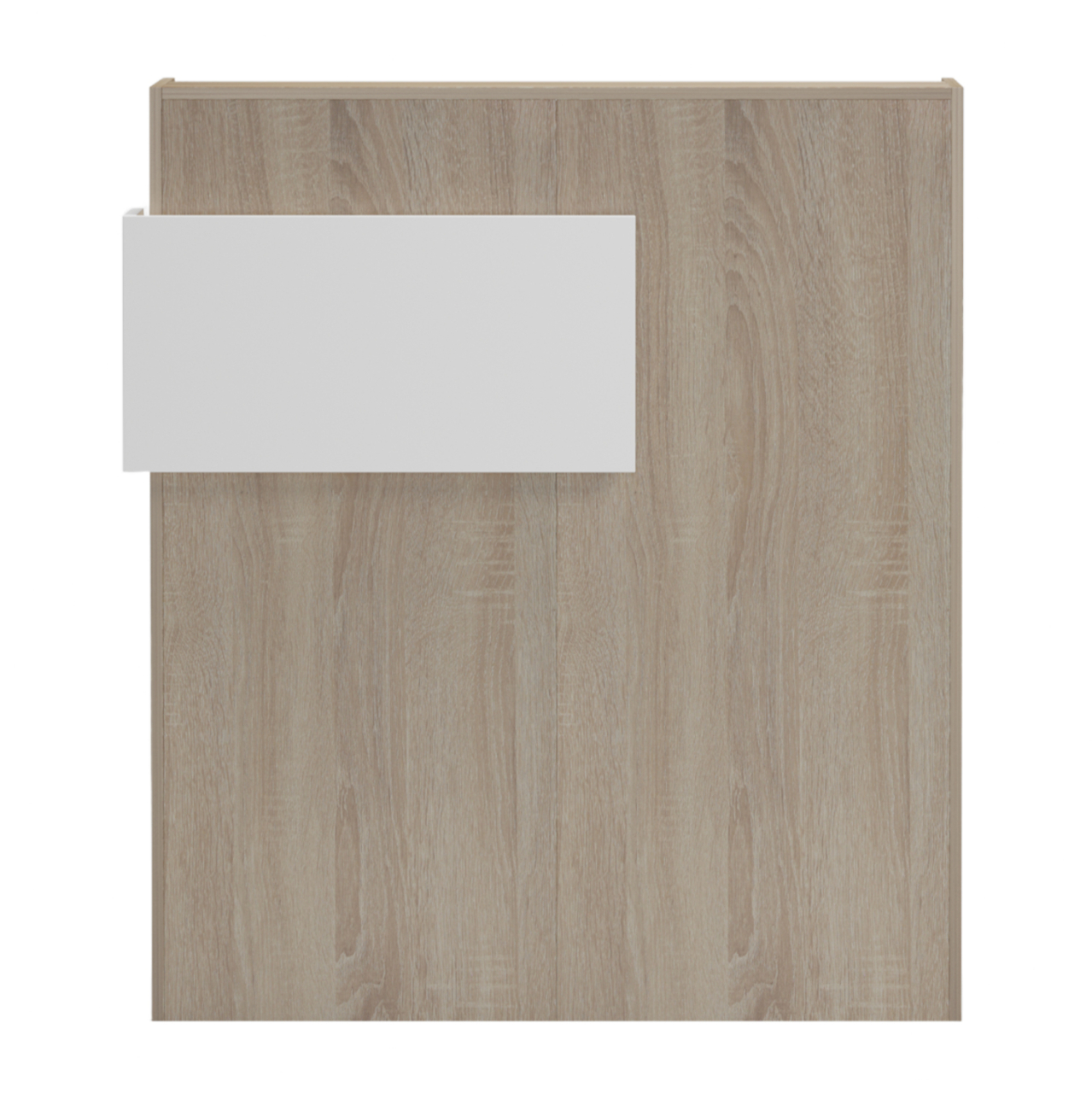 RECEPTION DESK GAND HM2154.01 MELAMINE IN SONAMA/WHITE 95.5x40x110Hcm. [3]