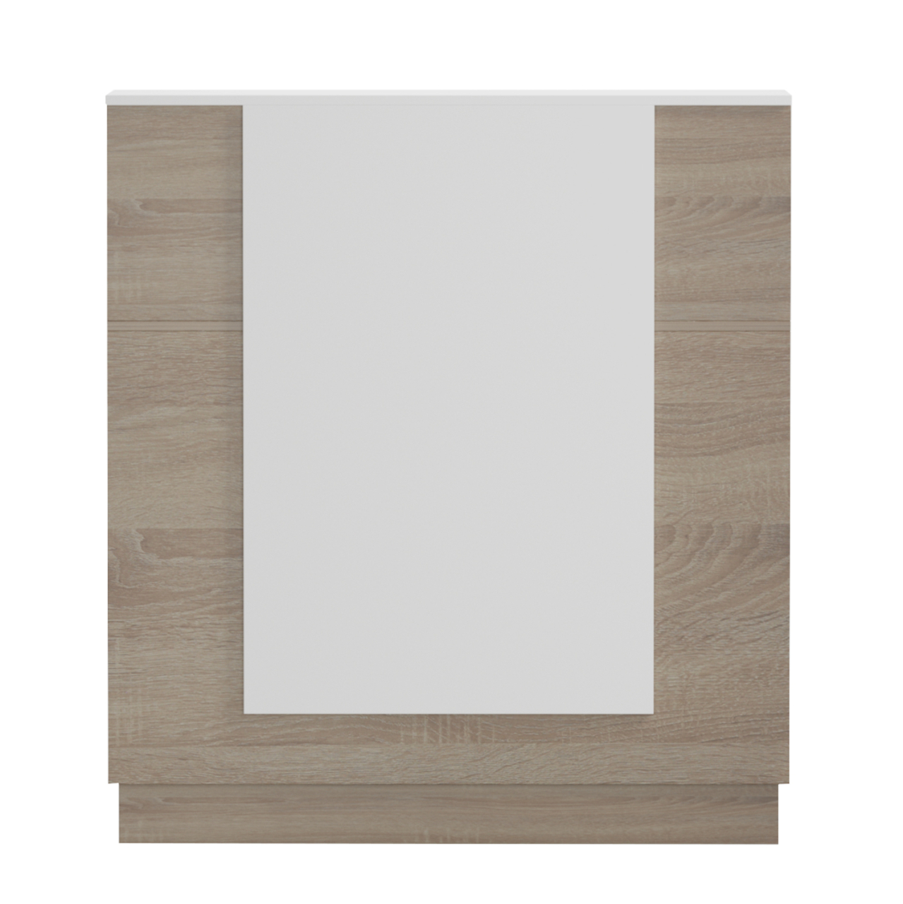 RECEPTION DESK KARMEN HM2155.01 MELAMINE IN SONAMA/WHITE 100x70x110Hcm. [3]