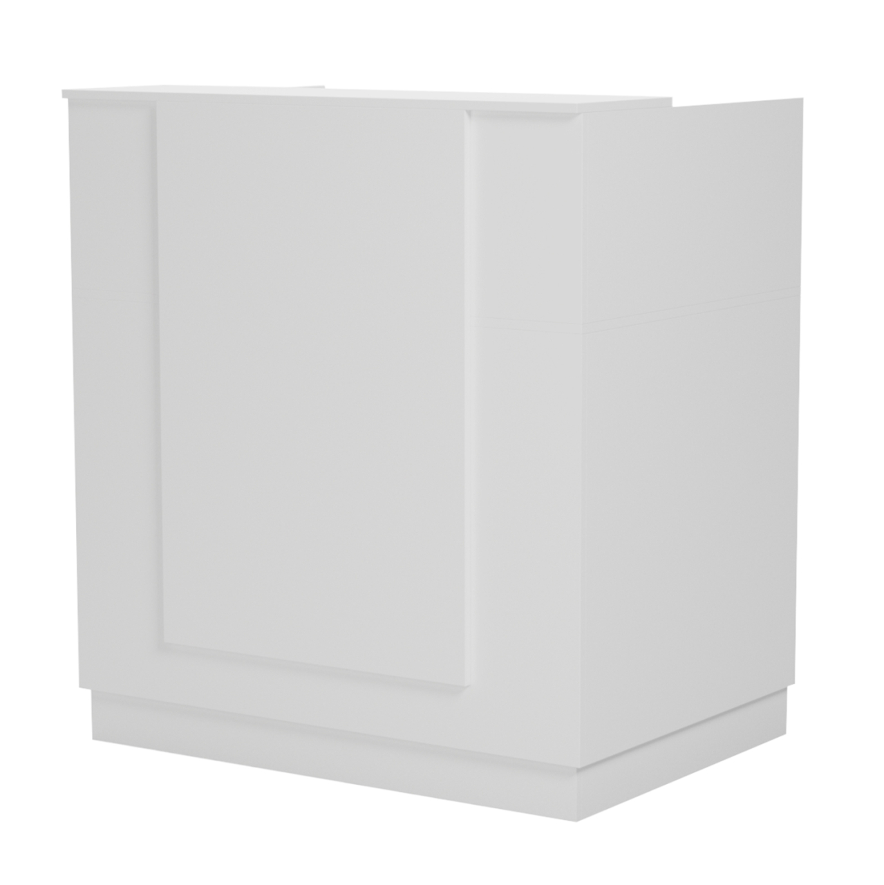 RECEPTION DESK KARMEN HM2155.02 MELAMINE IN WHITE 100x70x110Hcm. [4]