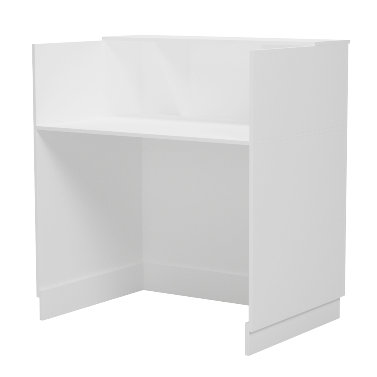RECEPTION DESK KARMEN HM2155.02 MELAMINE IN WHITE 100x70x110Hcm. [6]