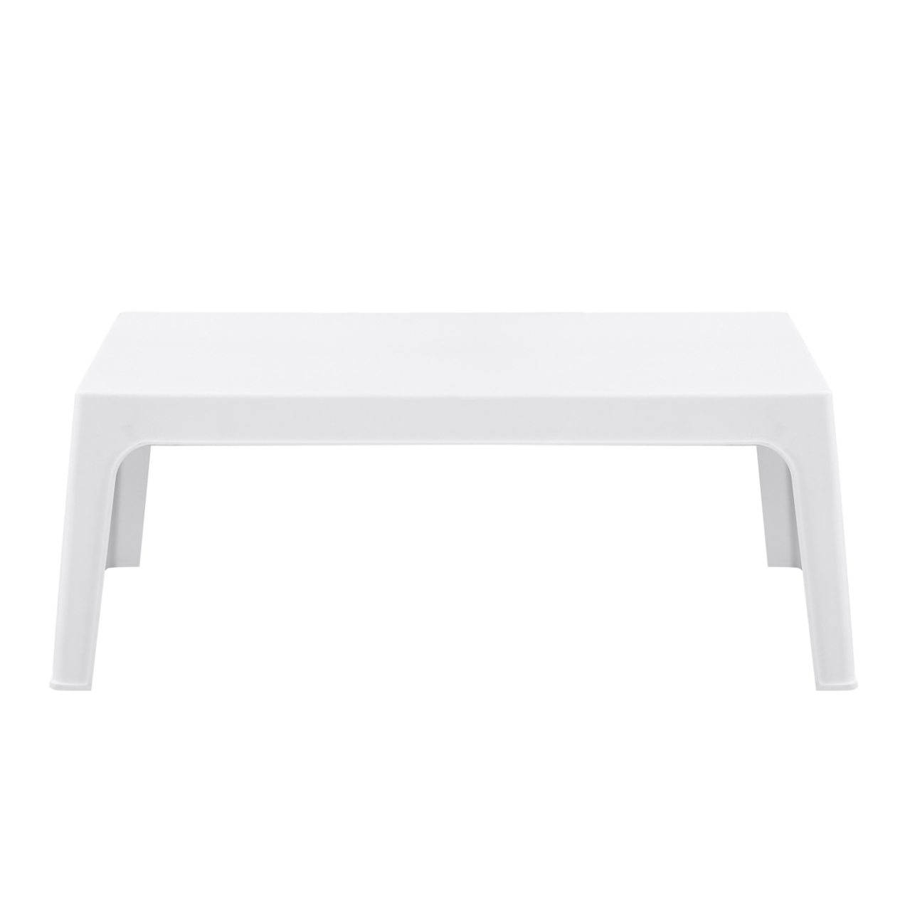 RECTANGULAR COFFEE TABLE SLEEK HM6367.01 POLYPROPYLENE IN WHITE 105x64x40Hcm. [3]