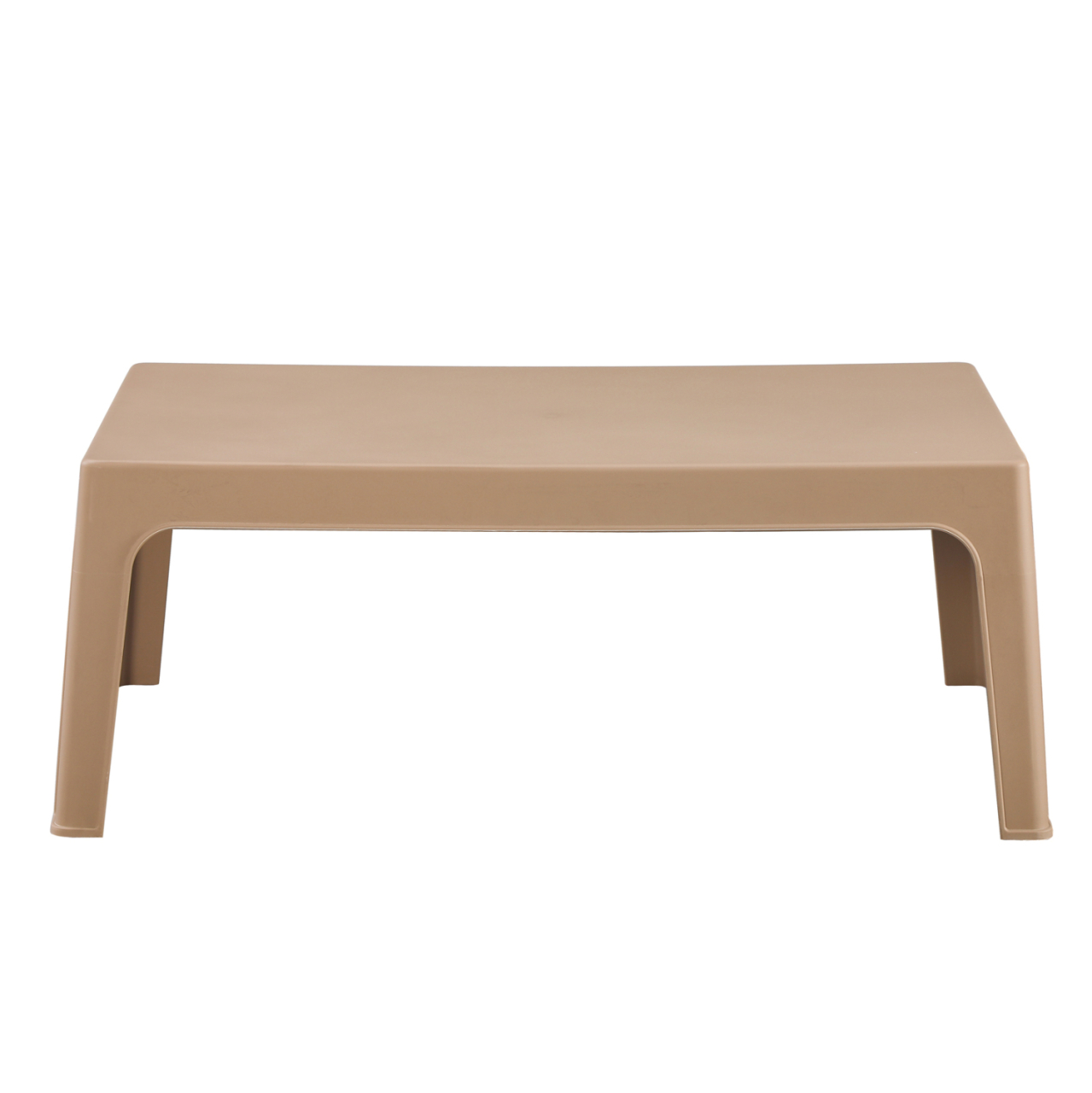 RECTANGULAR COFFEE TABLE SLEEK HM6367.03 POLYPROPYLENE IN CAPPUCCINO 105x64x40Hcm. [3]