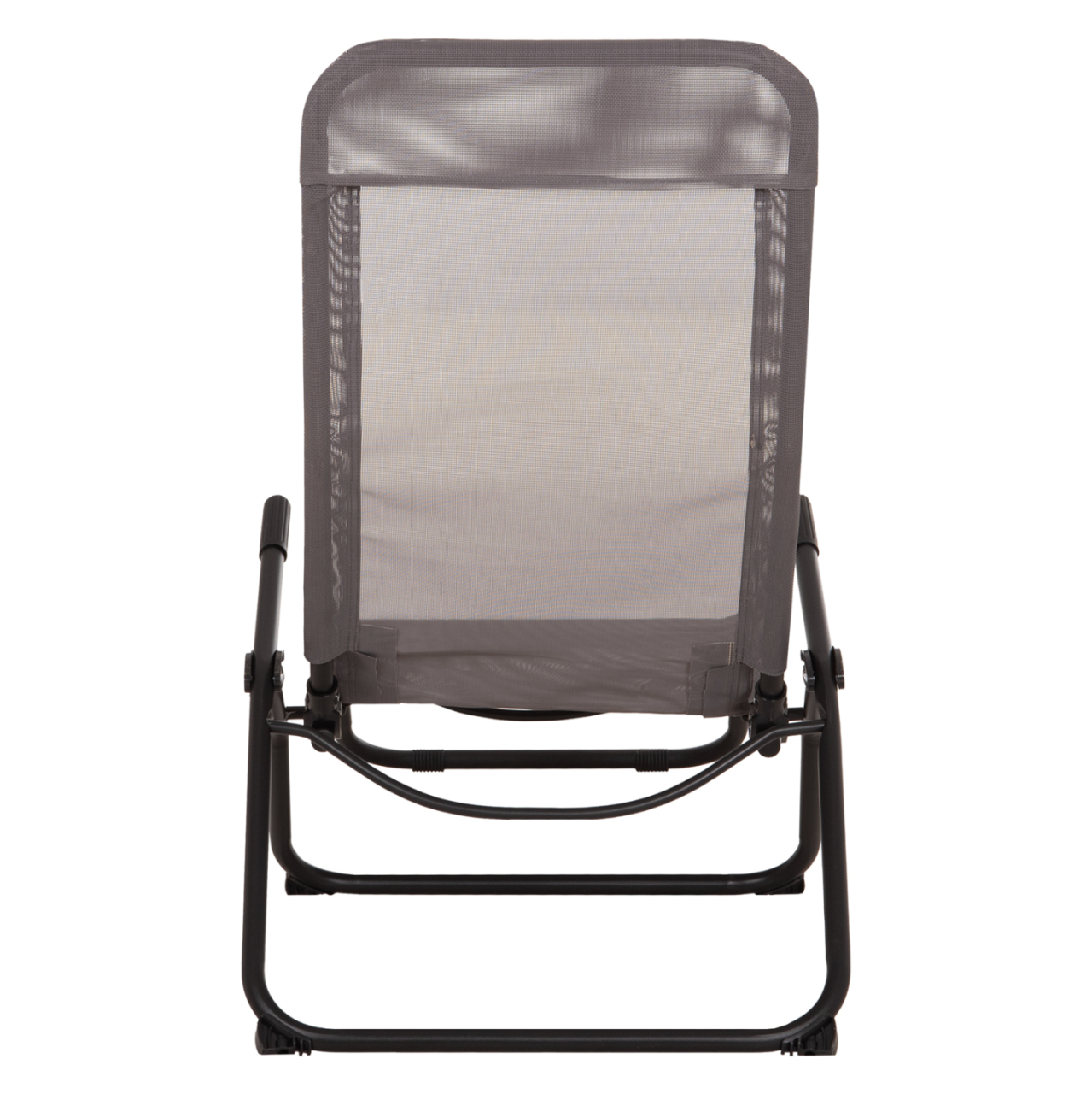 RELAX LOUNGER SWINGSAND HM6553.01 GREY TEXTILENE--BLACK METAL 143x60x94Hcm. [6]