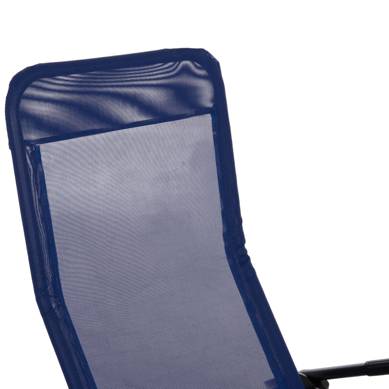 RELAX LOUNGER SWINGSAND HM6553.05 BLUE TEXTILENE--BLACK METAL 143x60x94Hcm. [8]