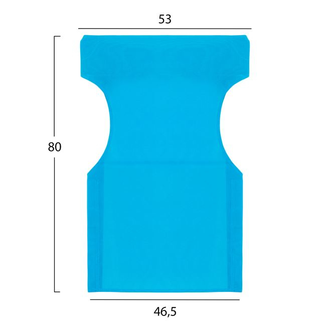 Replacement pillow light blue 2x1 for director's armchair HM5272.08 46,5χ53χ80 [2]