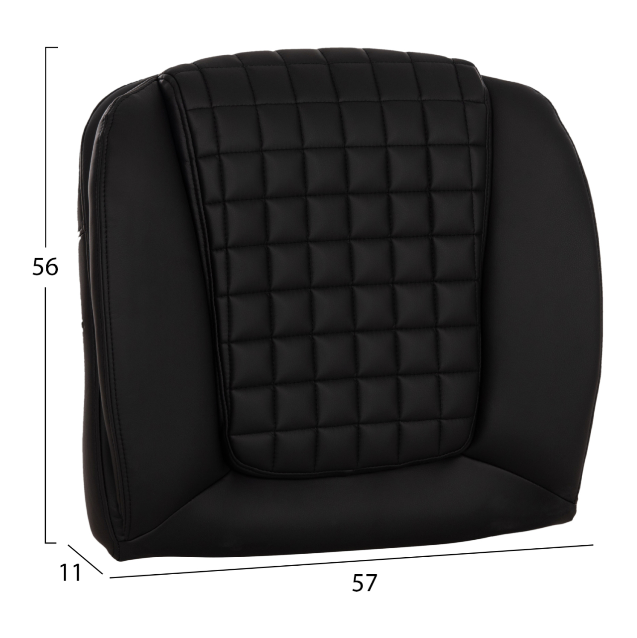 REPLACEMENT SEAT FOR OFFICE CHAIR HM1097.01 BLACK PU 57x11(thickness)x56cm. [2]
