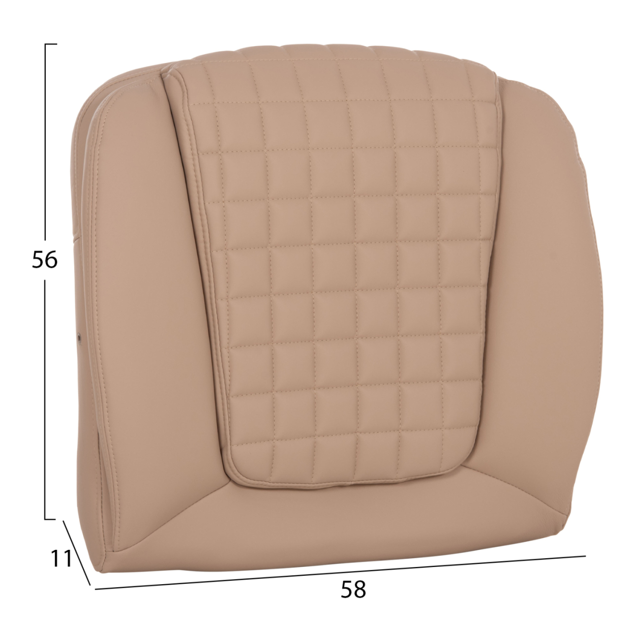 REPLACEMENT SEAT FOR OFFICE CHAIR HM1097.07 CAPPUCCINO PU 58x11(thickness)x56cm. [2]