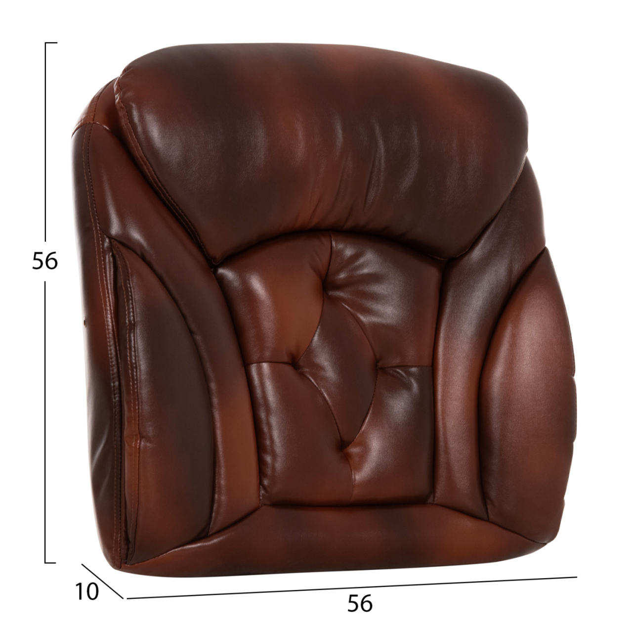 REPLACEMENT SEAT FOR OFFICE CHAIR HM1099.09 BROWN PU 56x10(thickness)x56cm. [2]