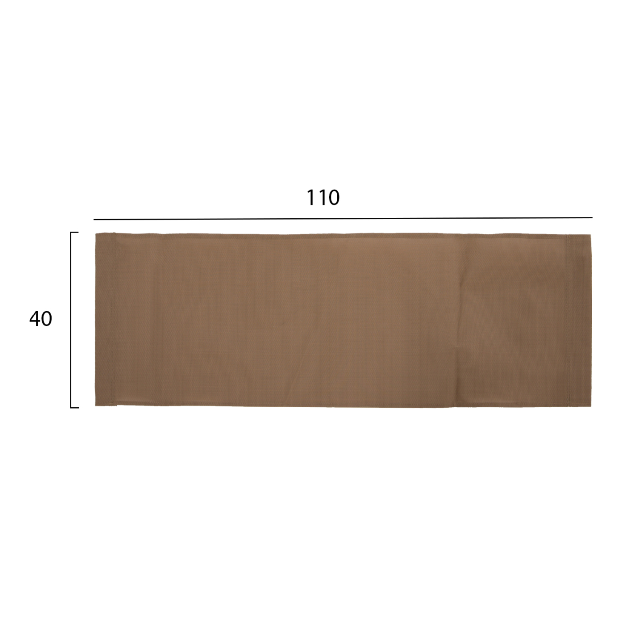 REPLACEMENT TEXTILENE 550gr/m2 2X1 FABRIC HM5805.04Τ FOR LIMNOS DAYBEDS IN MOCHA COLOR 110Χ40cm. [2]