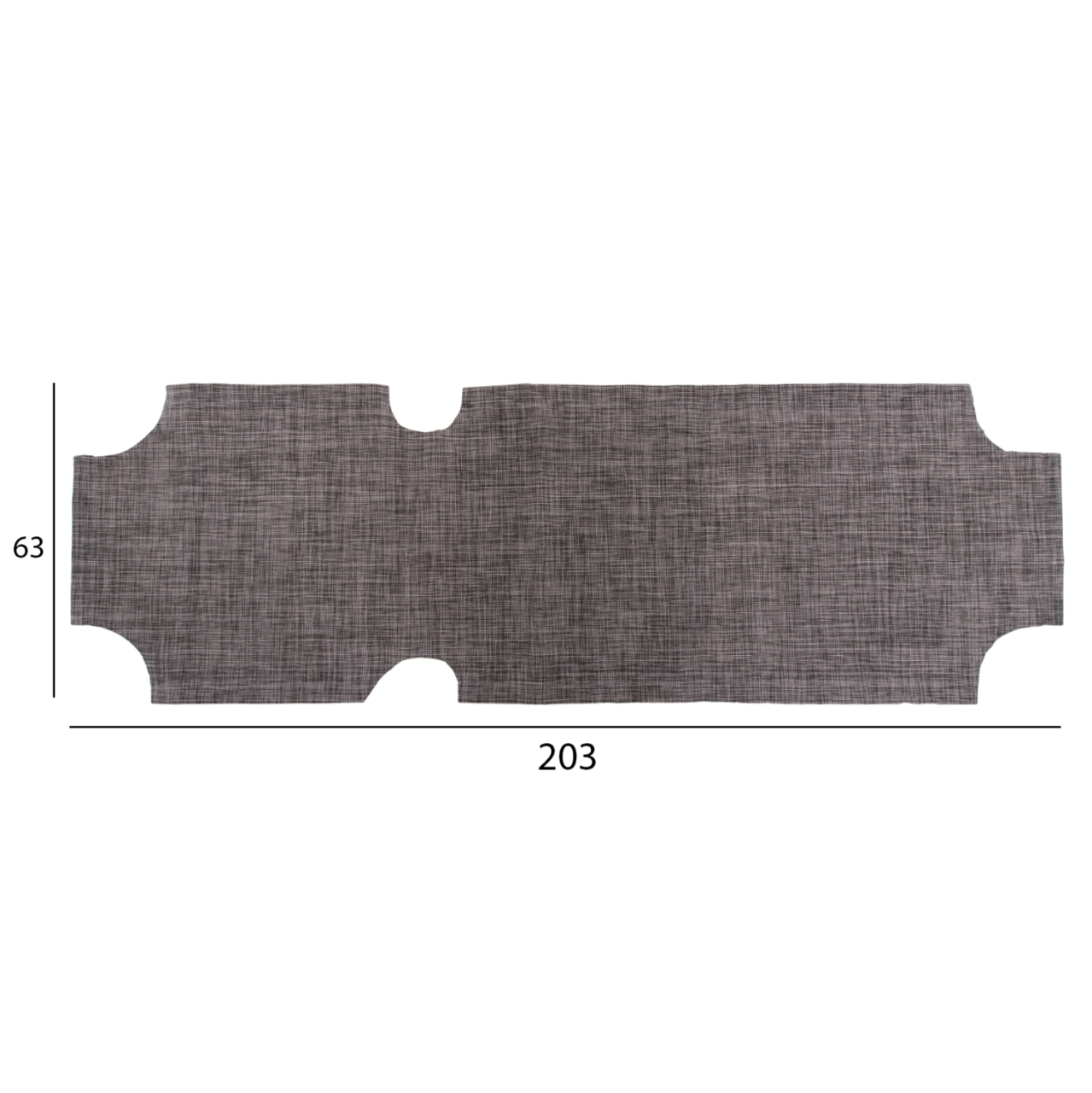 REPLACEMENT TEXTILENE COVER HM5072.10 600gr/m2 2x1 FOR CLASSIC SUNBEDS IN GREY [3]
