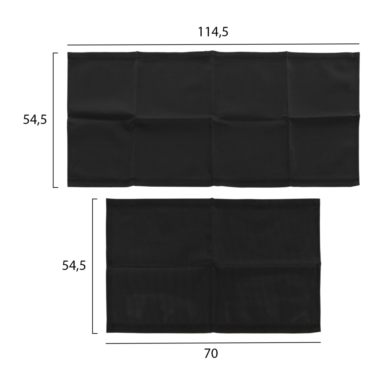 REPLACEMENT TEXTILENE FABRIC HM5887.01 FOR AIGAIO SUNBEDS IN BLACK COLOR [2]