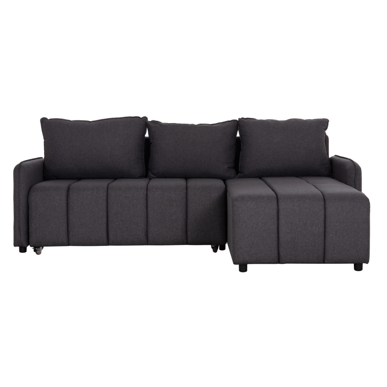 REVERSIBLE CORNER SOFA-BED FREDI HM3312.01 GREY FABRIC 220x167x85Hcm. [4]