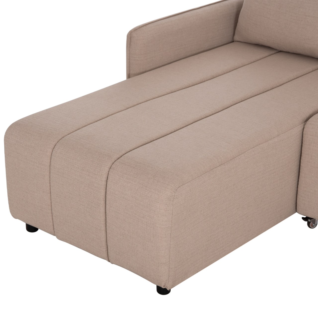 REVERSIBLE CORNER SOFA-BED FREDI HM3312.03 BEIGE FABRIC 220x167x85Hcm. [9]