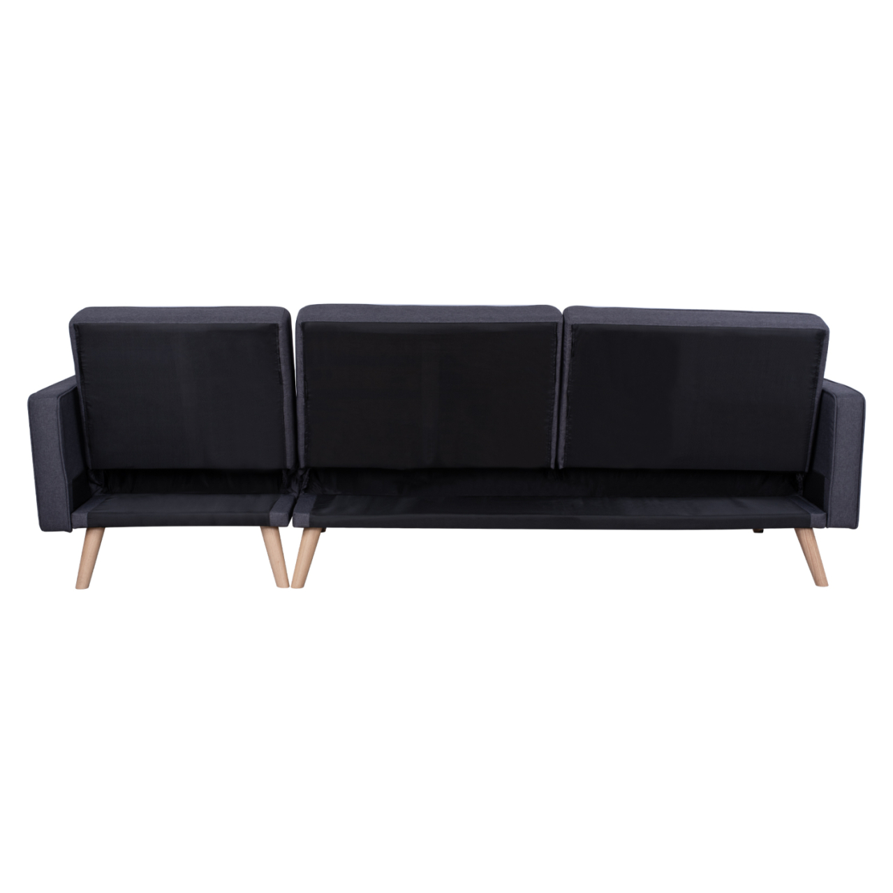 Reversible Corner Sofa Bed Talia HM3153 Grey Fabric 269x152x87cm [6]