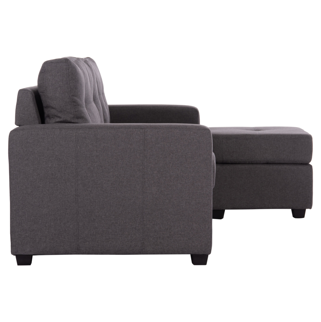 Reversible Corner Sofa PAGE HM3004.02 in Grey Fabric 205x82-140x87H cm. [4]