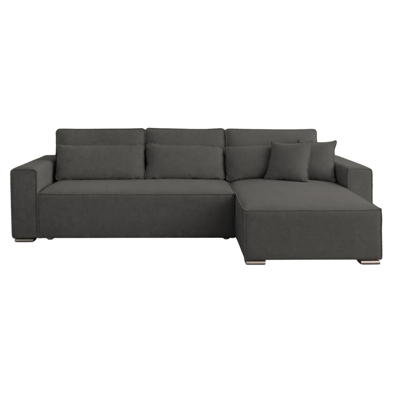 REVERSIBLE CORNER SOFABED CORNERA HM3335.01 GREY FABRIC 269x155x89Hcm. [4]
