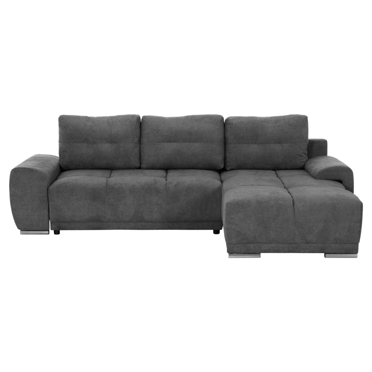 RIGHT CORNER SOFABED COMFYRA HM3336.01R GREY FABRIC 270x181x75Hcm. [4]