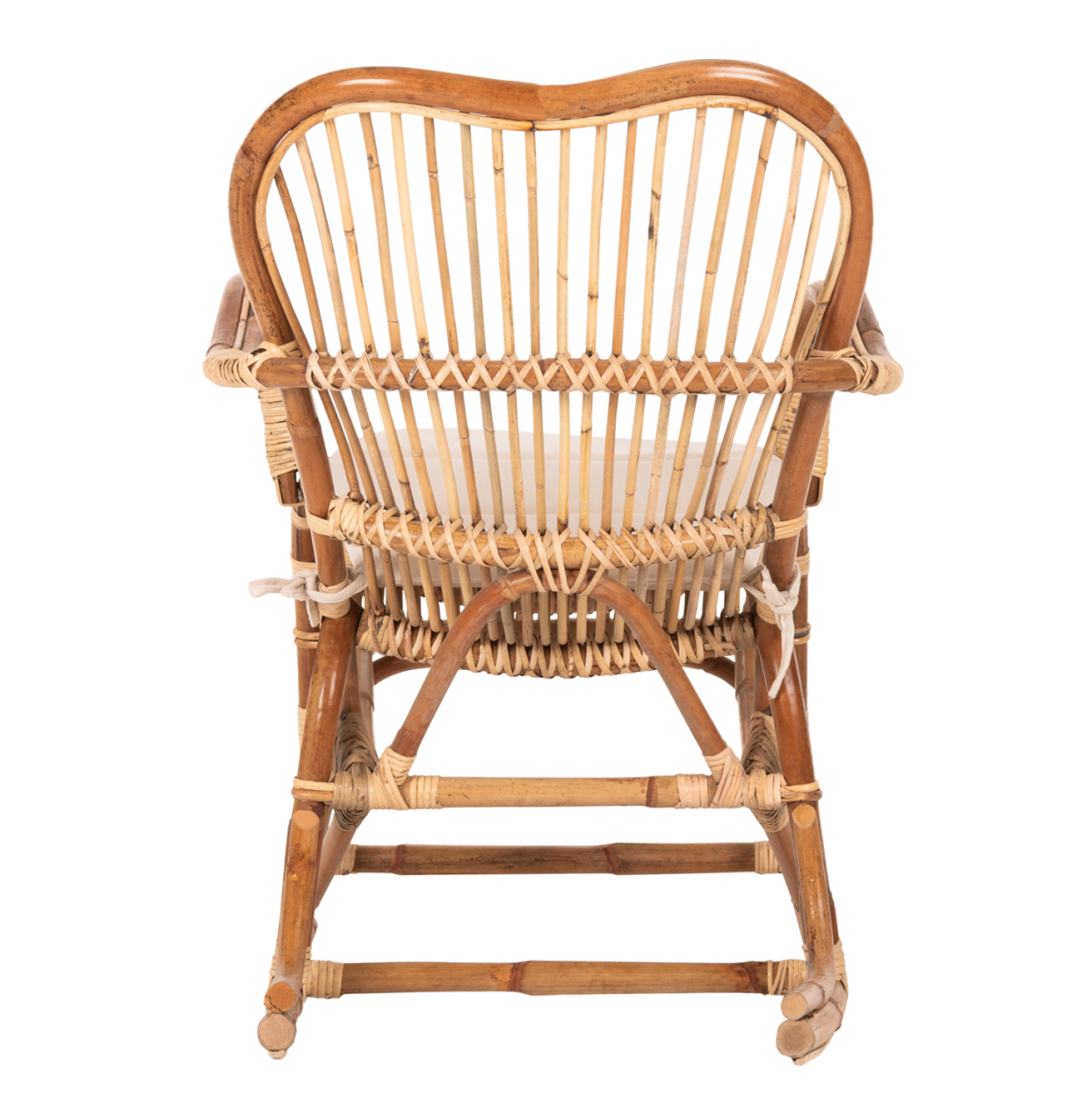 ROCKING RATTAN ARMCHAIR SANTA FE HM9343 WITH SEAT CUSHION 60x103x90Ηcm. [6]