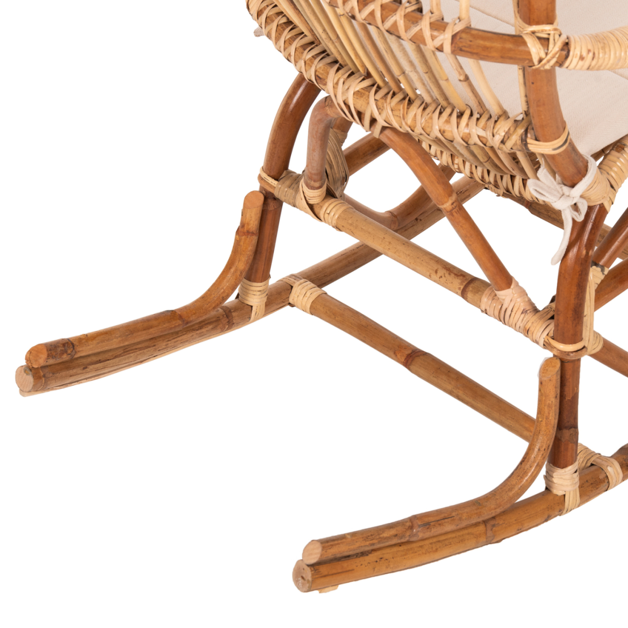 ROCKING RATTAN ARMCHAIR SANTA FE HM9343 WITH SEAT CUSHION 60x103x90Ηcm. [7]
