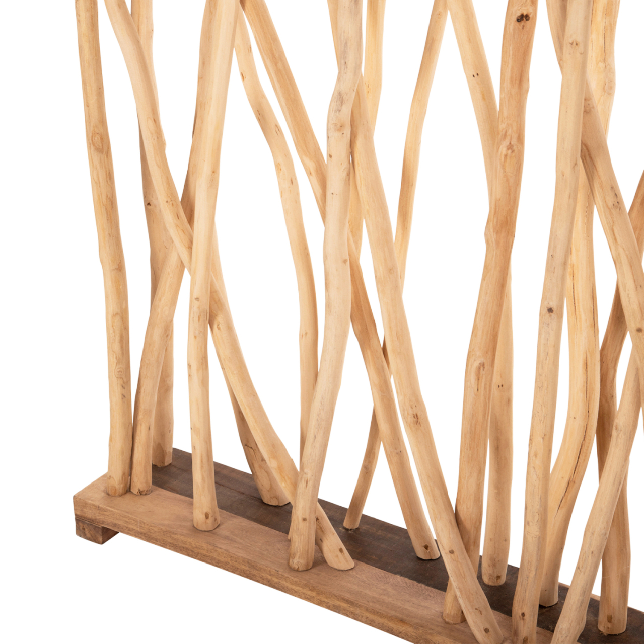 ROOM DIVIDER HM9521 SOLID TEAK BRANCHES IN NATURAL COLOR 120Χ20Χ180Hcm. [7]