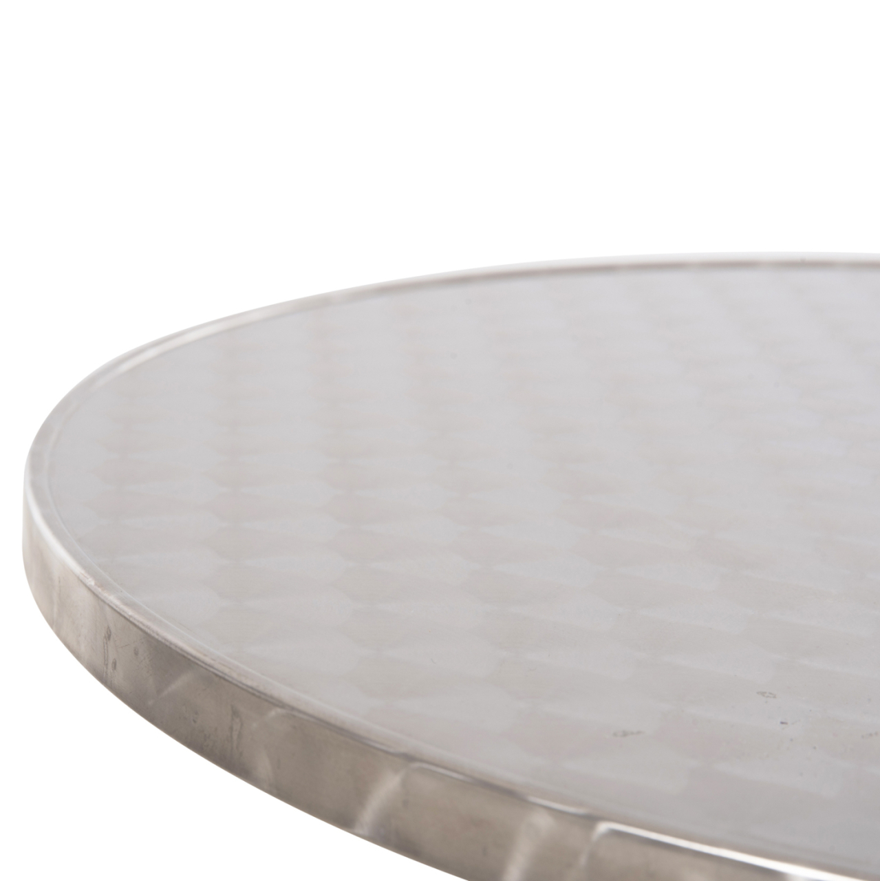 ROUND ALUMINUM TABLE FRODO HM5539 METALLIC COLOR-4-PRONGED BASE Φ59,5x69,5Hcm. [6]