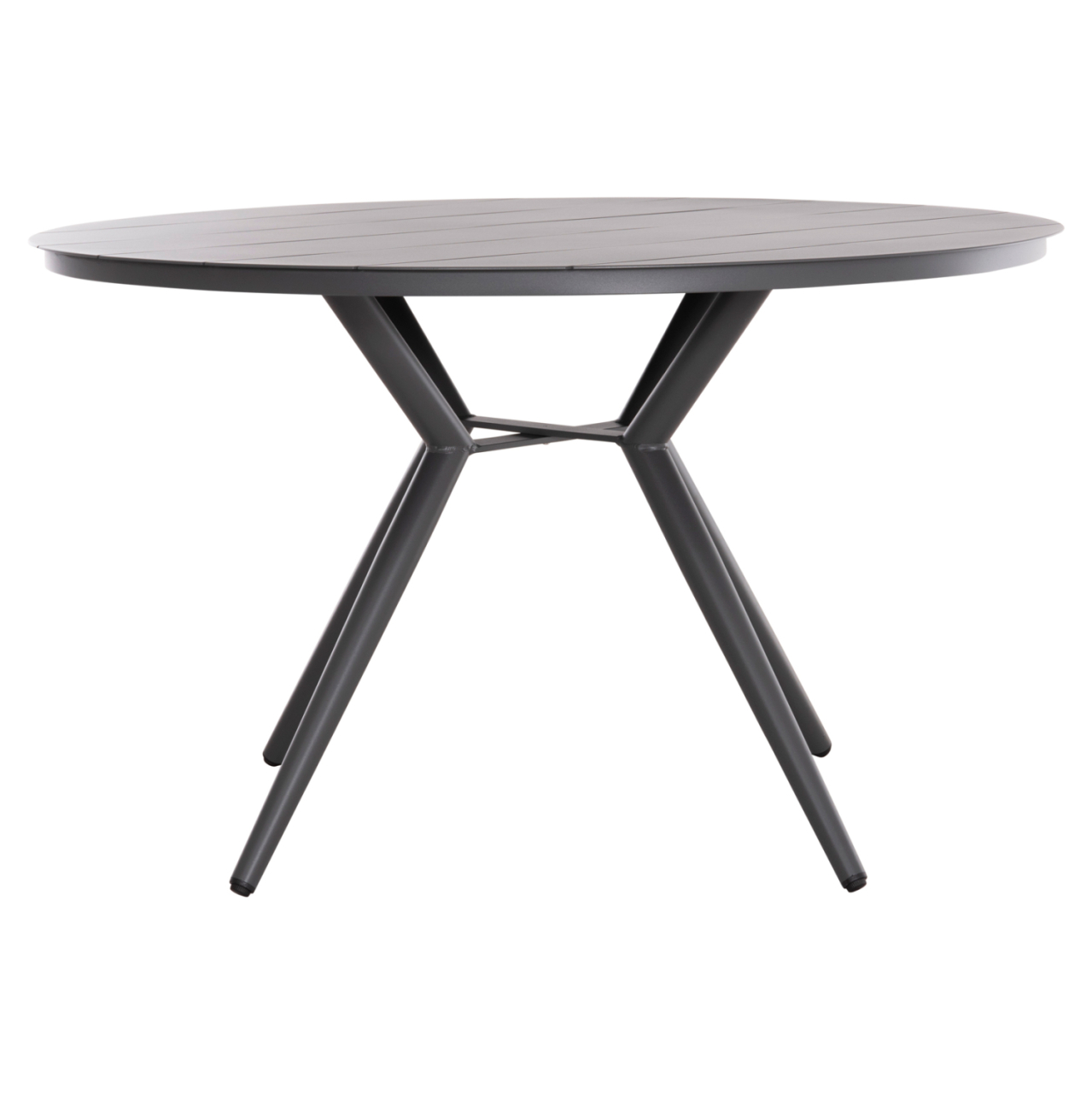 ROUND ALUMINUM TABLE HIGER HM6290.01 GREY Φ126x74Hcm. [3]