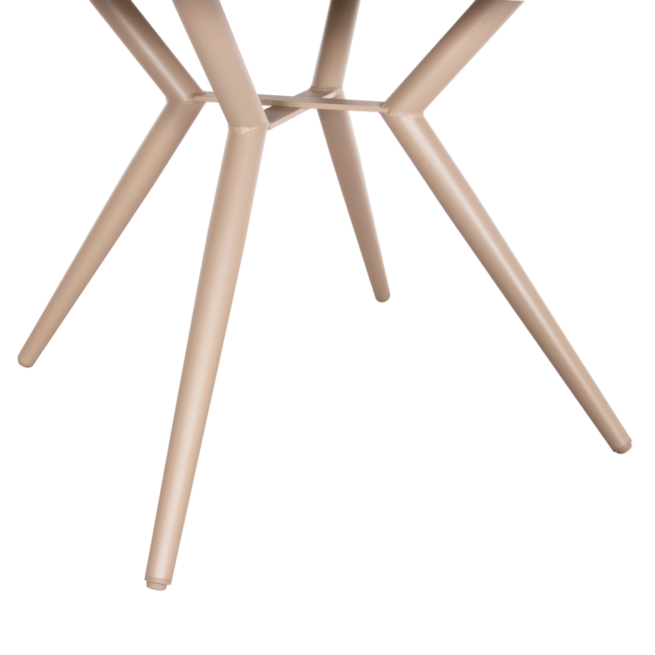 ROUND ALUMINUM TABLE HIGER HM6290.04 CAPPUCCINO Φ126x74Hcm. [7]