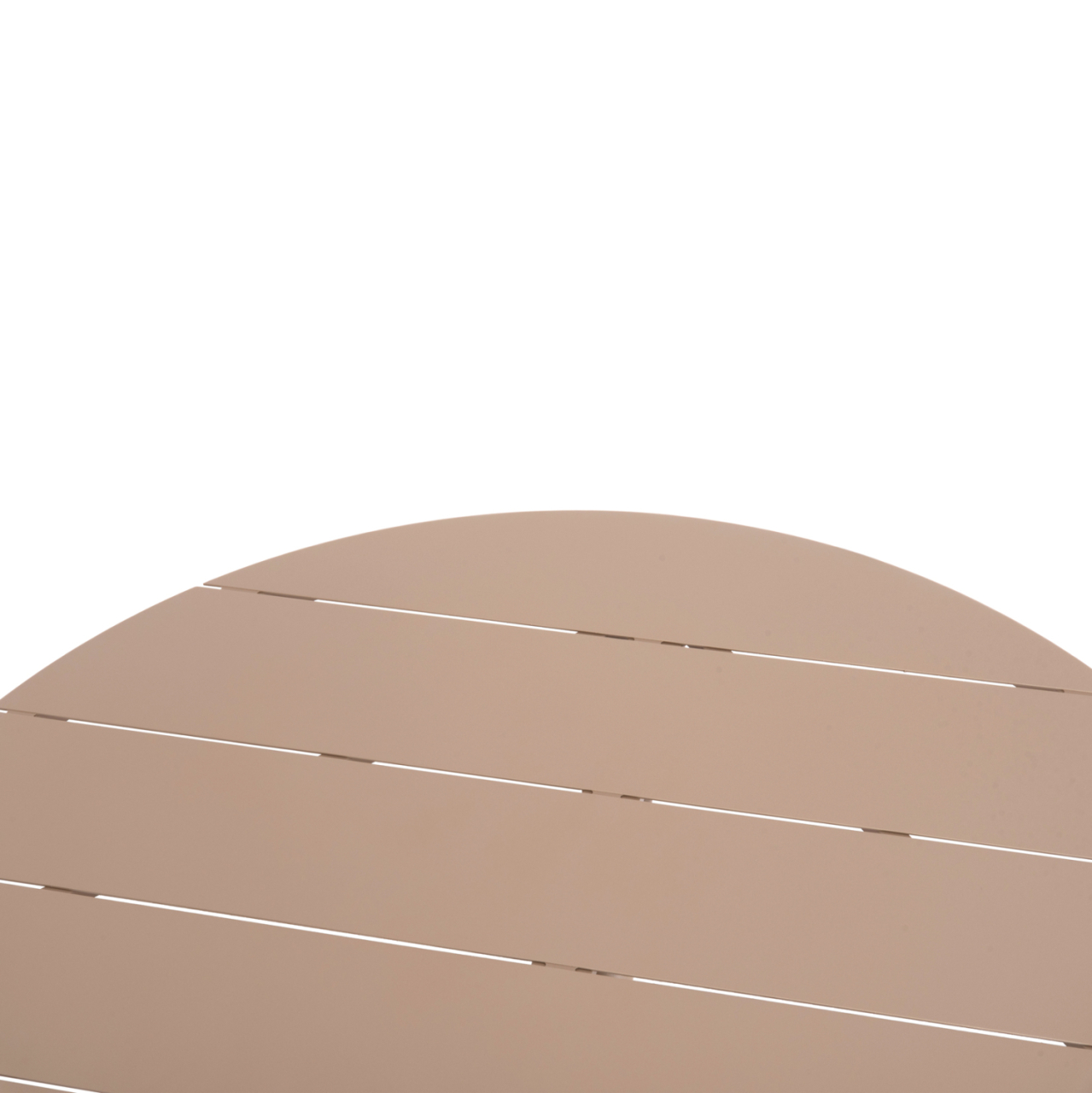 ROUND ALUMINUM TABLE HIGER HM6290.04 CAPPUCCINO Φ126x74Hcm. [5]