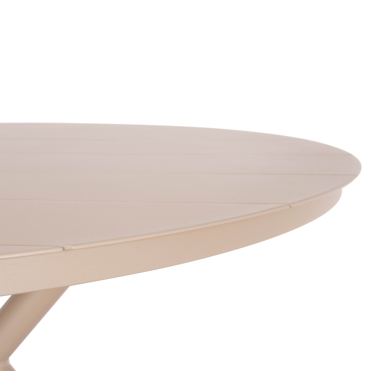 ROUND ALUMINUM TABLE HIGER HM6290.04 CAPPUCCINO Φ126x74Hcm. [6]