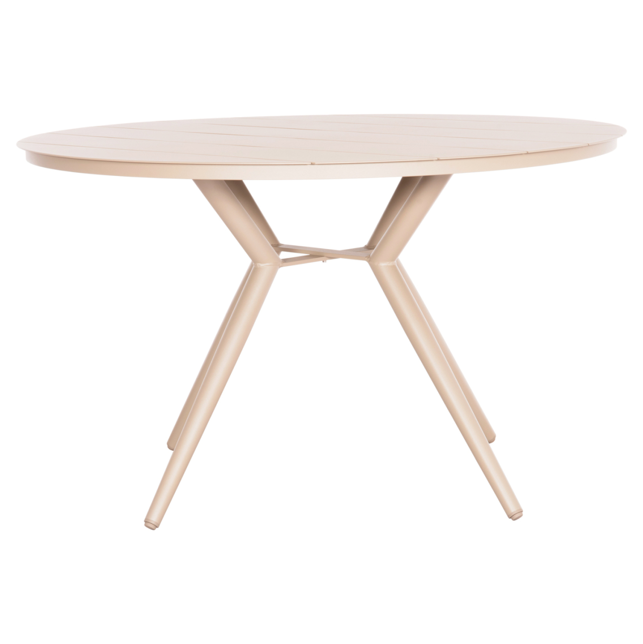 ROUND ALUMINUM TABLE HIGER HM6290.04 CAPPUCCINO Φ126x74Hcm. [3]