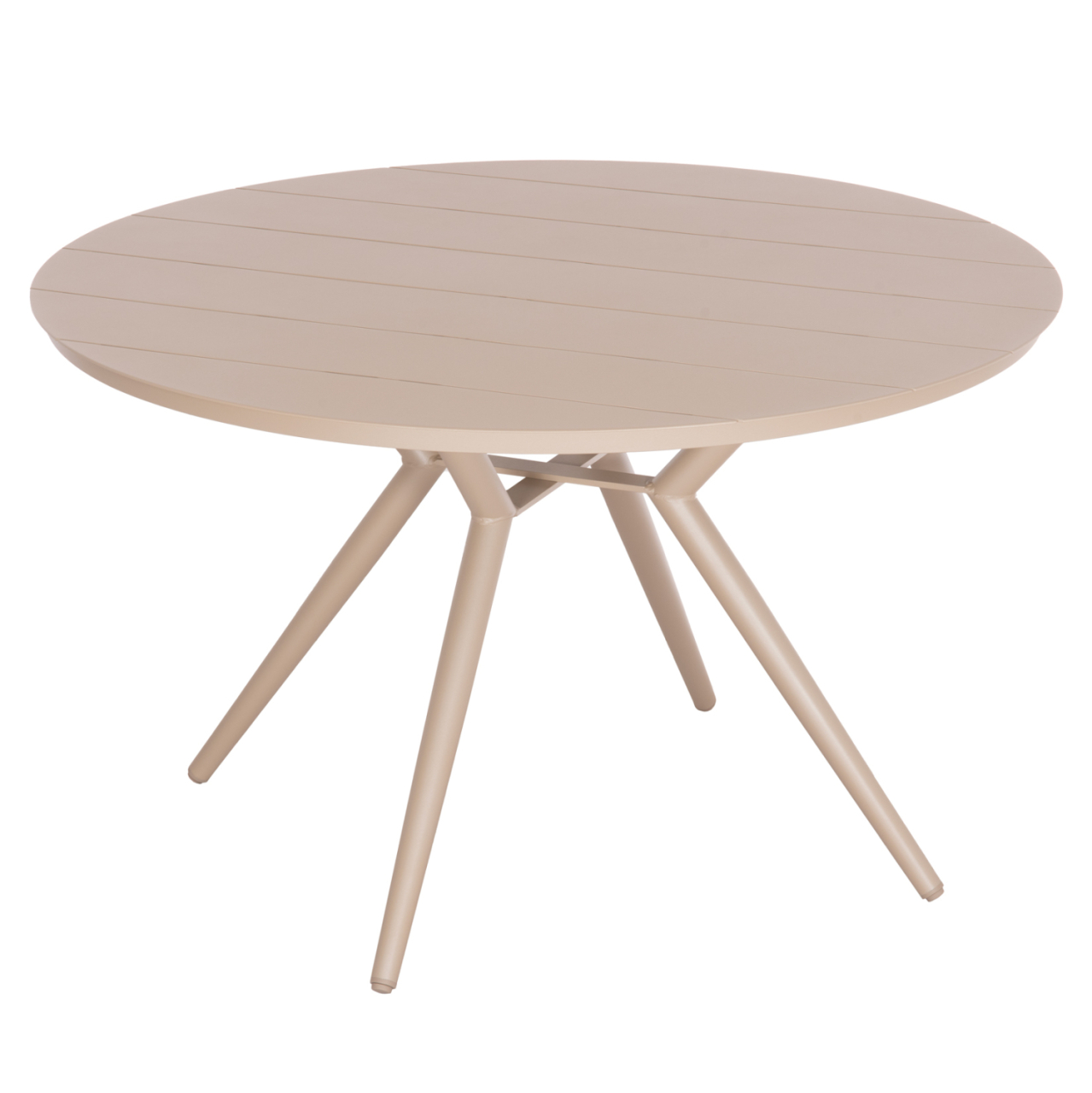 ROUND ALUMINUM TABLE HIGER HM6290.04 CAPPUCCINO Φ126x74Hcm. [4]