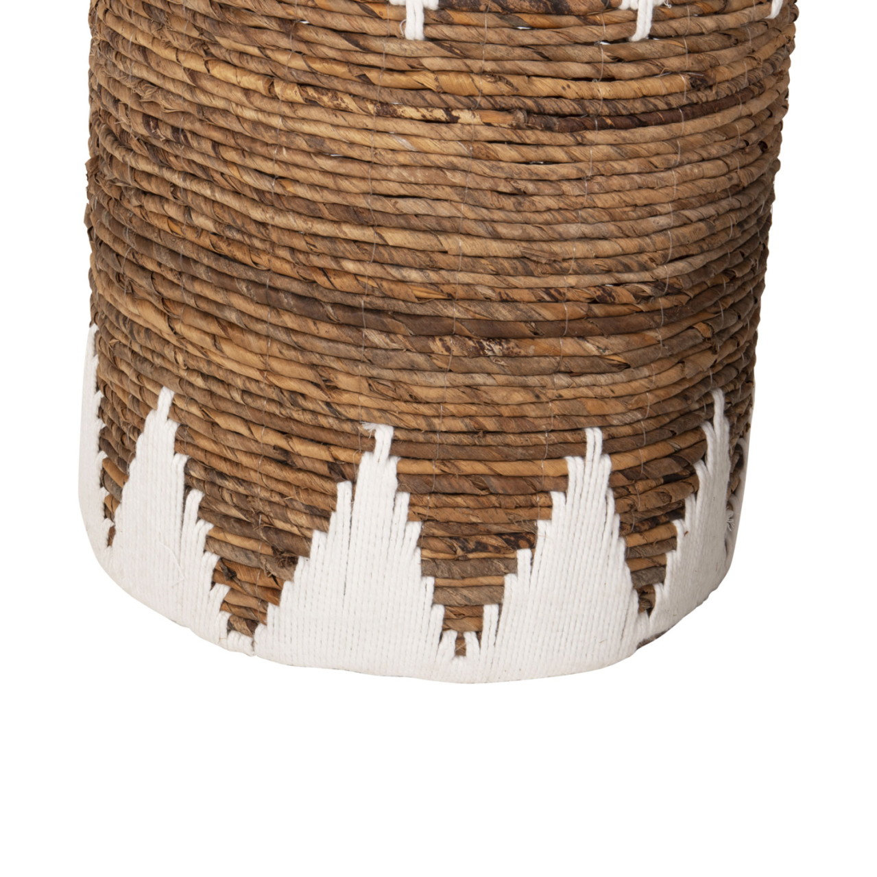 ROUND BASKETS WITHOUT LID 3PCS HM4307 RUSH IN NATURAL-WHITE Φ42x56Hcm. [5]