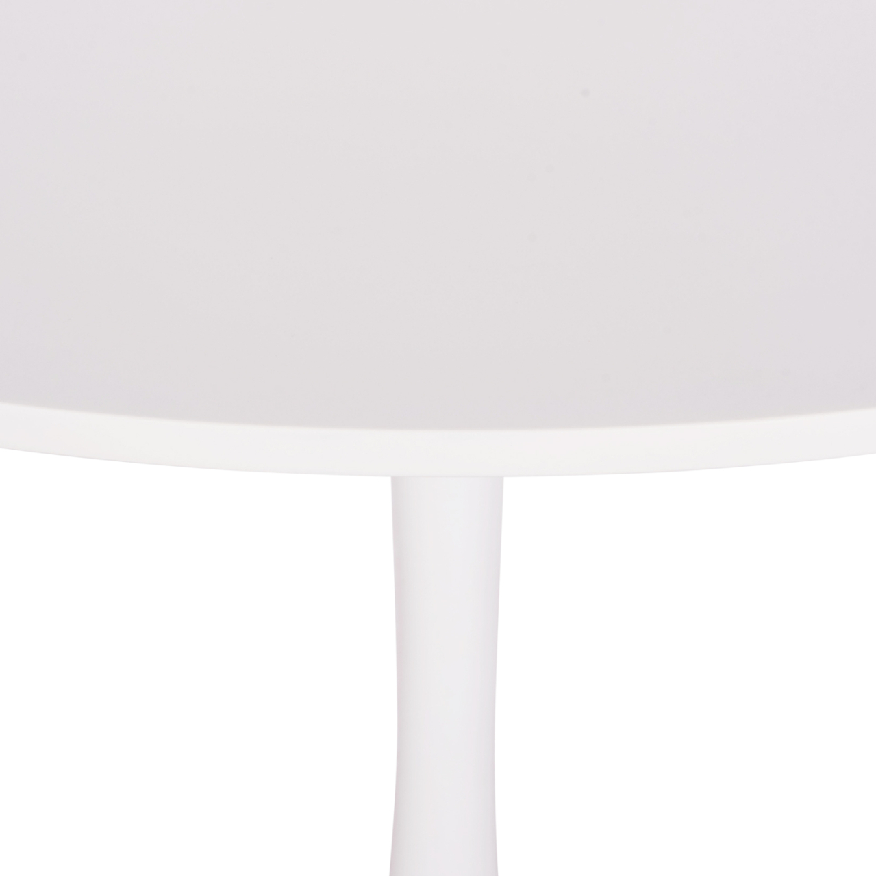 ROUND DINING TABLE BROLIN HM18141.01 MDF TOP-METAL BASE--WHITE Φ90x73Hcm. [6]