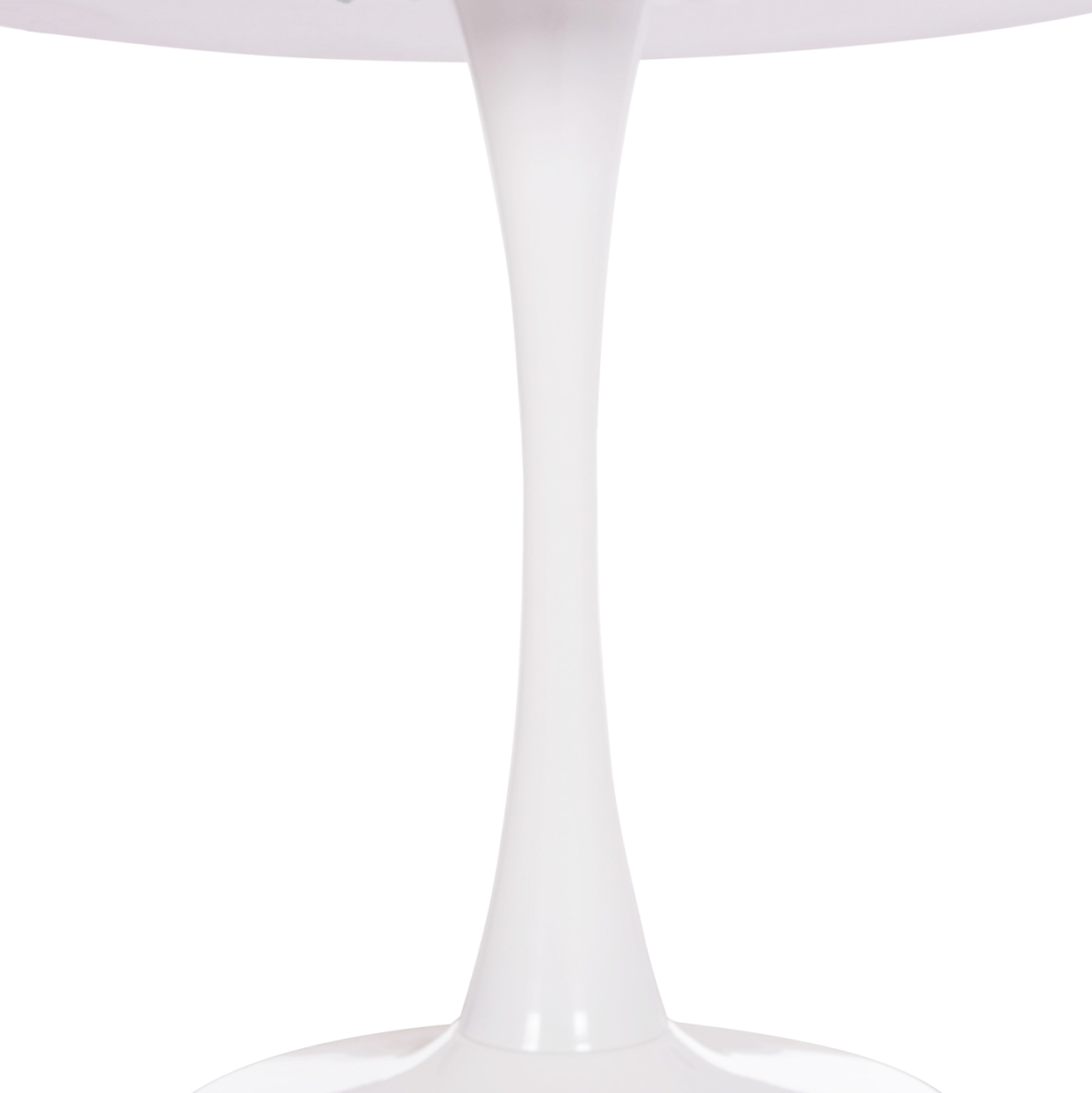 ROUND DINING TABLE BROLIN HM18141.01 MDF TOP-METAL BASE--WHITE Φ90x73Hcm. [4]