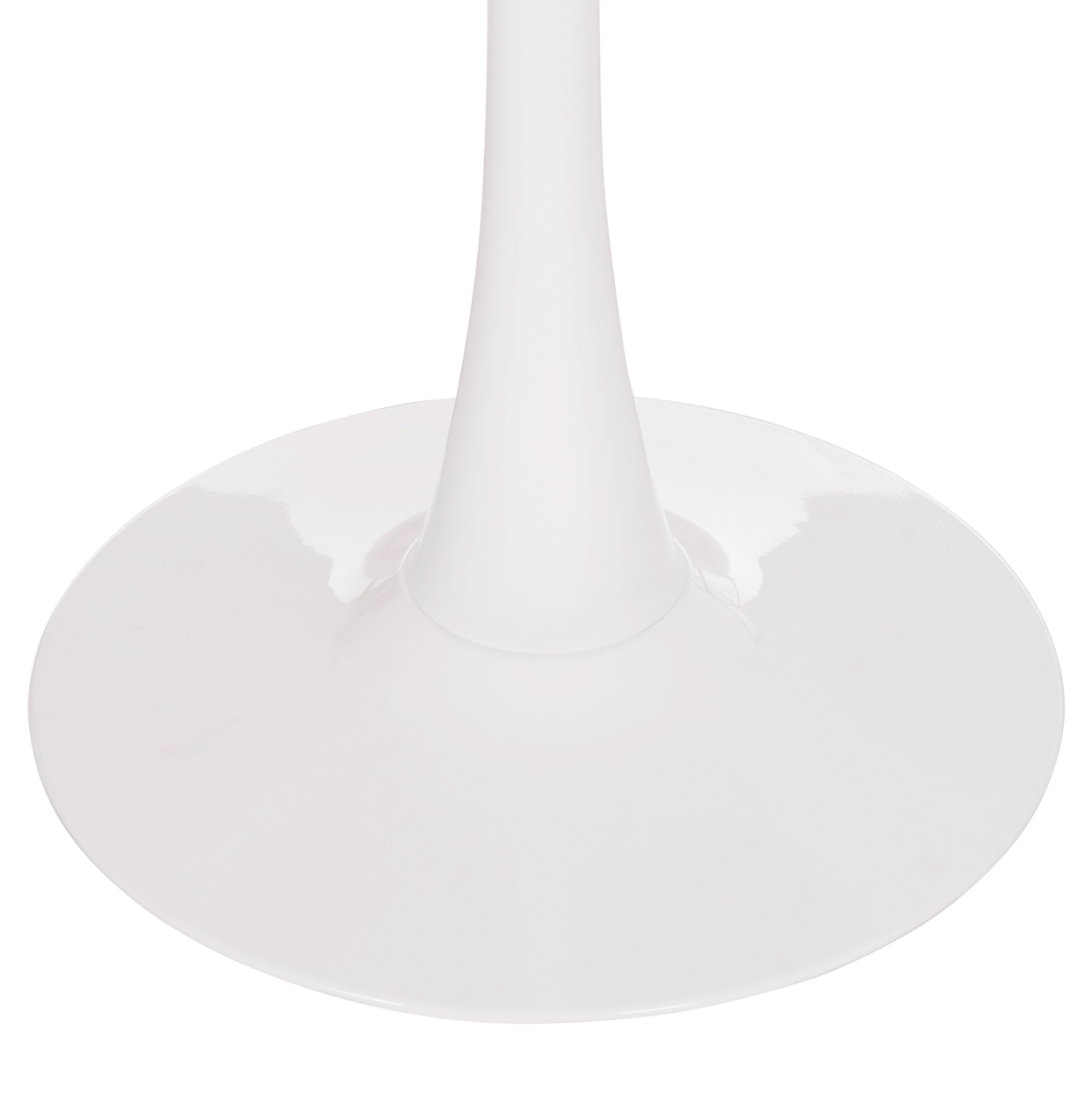 ROUND DINING TABLE BROLIN HM18141.01 MDF TOP-METAL BASE--WHITE Φ90x73Hcm. [5]