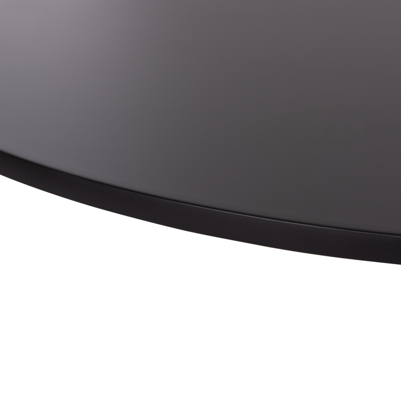 ROUND DINING TABLE BROLIN HM18141.02 MDF TOP-METAL BASE--BLACK Φ90x73Hcm. [5]