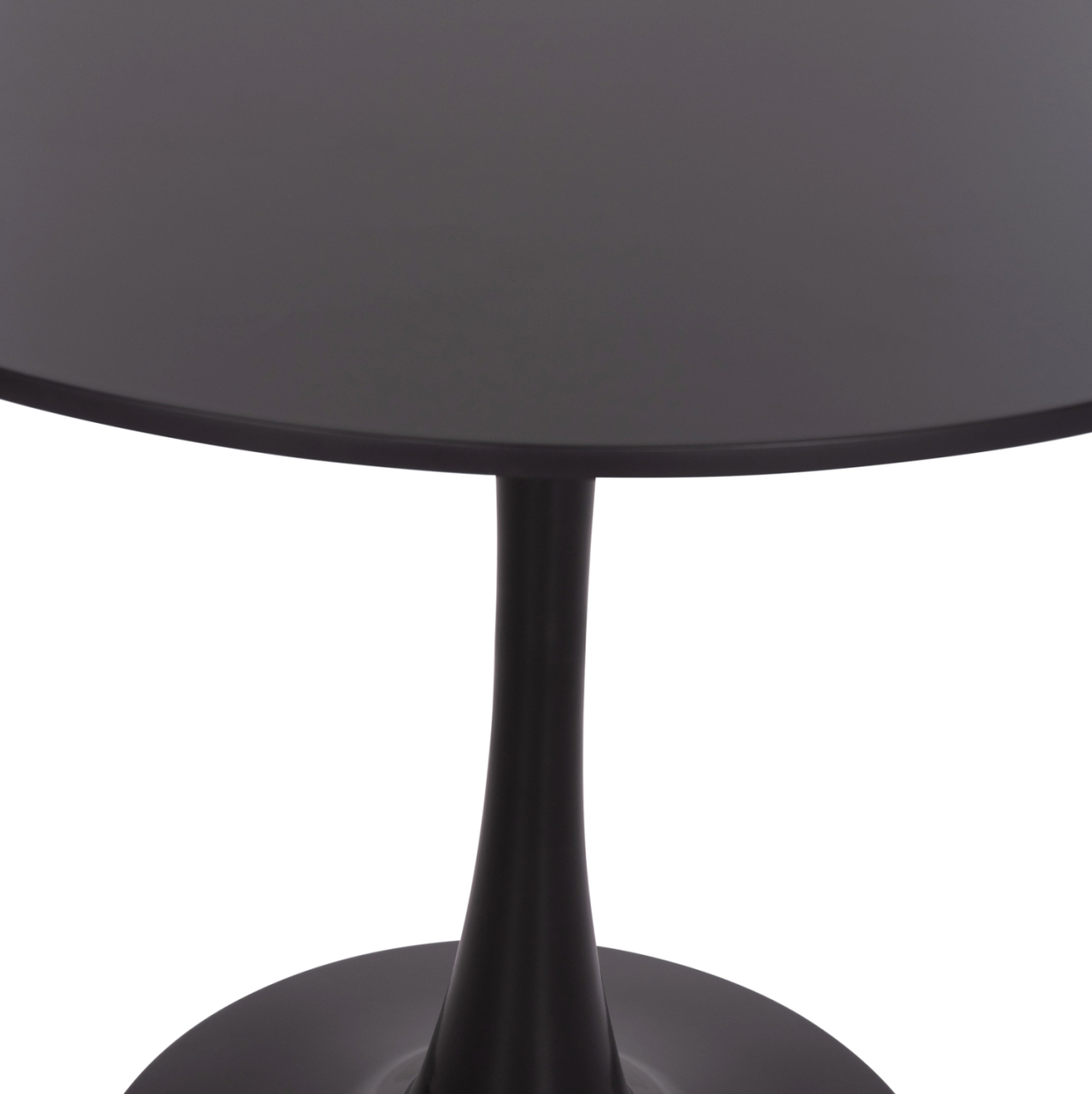 ROUND DINING TABLE BROLIN HM18141.02 MDF TOP-METAL BASE--BLACK Φ90x73Hcm. [9]