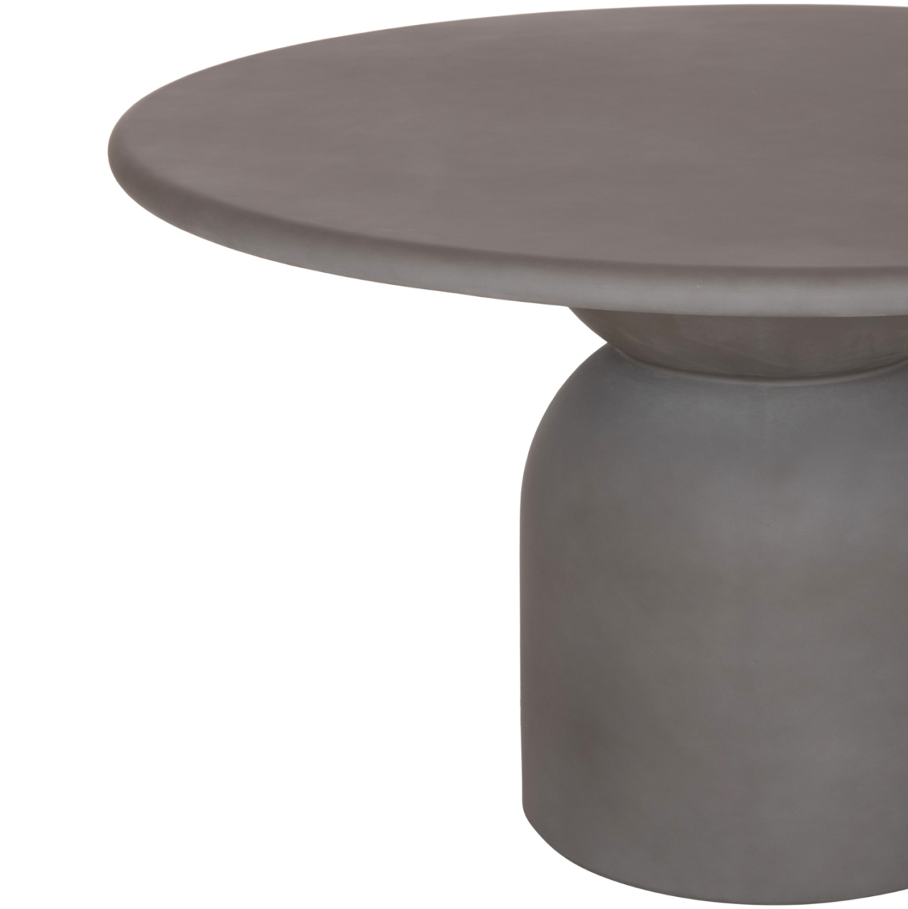 ROUND DINING TABLE KAZVIN HM6582.01 GREY FIBER CEMENT Φ130x73Hcm. [9]