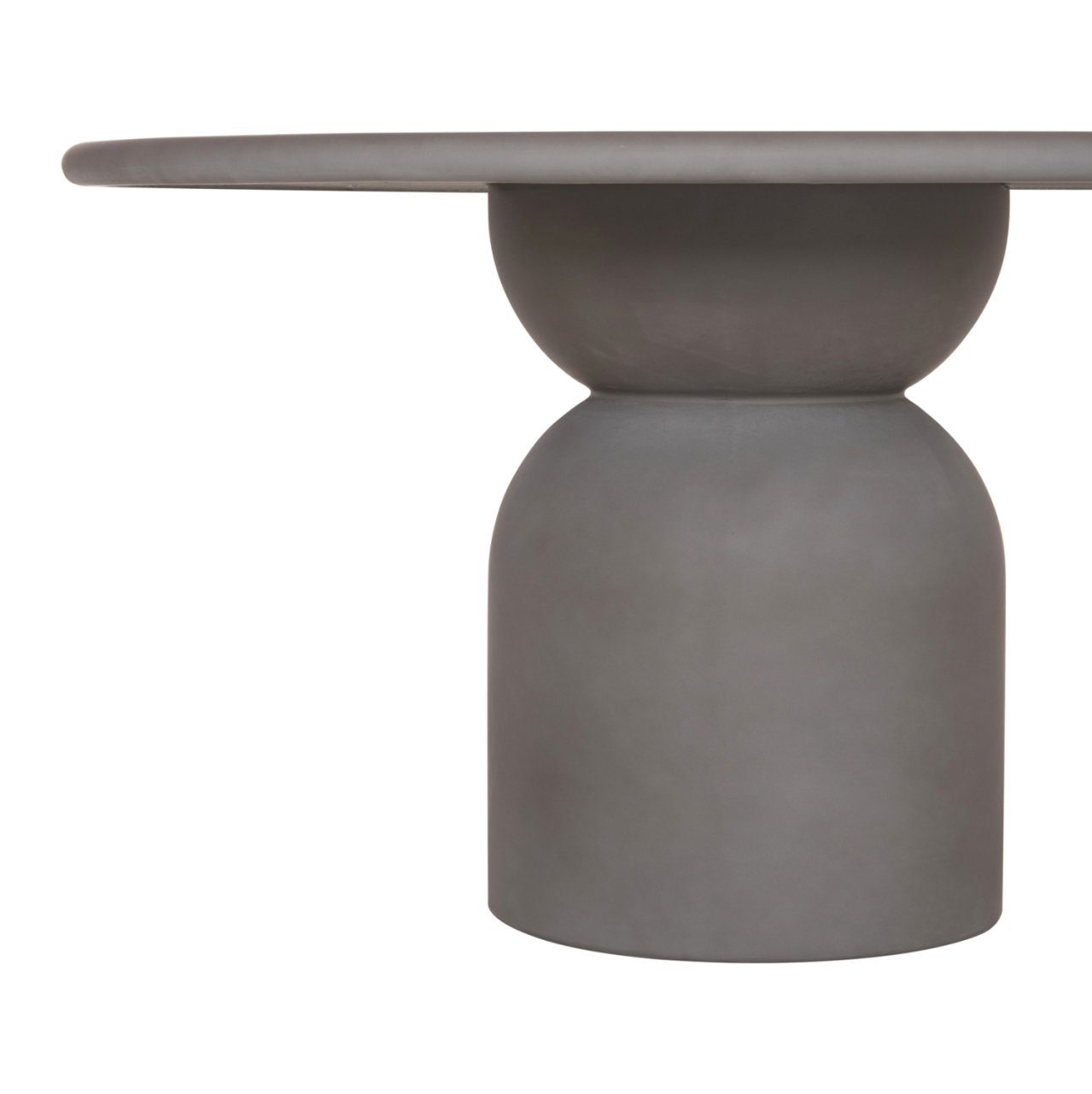 ROUND DINING TABLE KAZVIN HM6582.01 GREY FIBER CEMENT Φ130x73Hcm. [6]