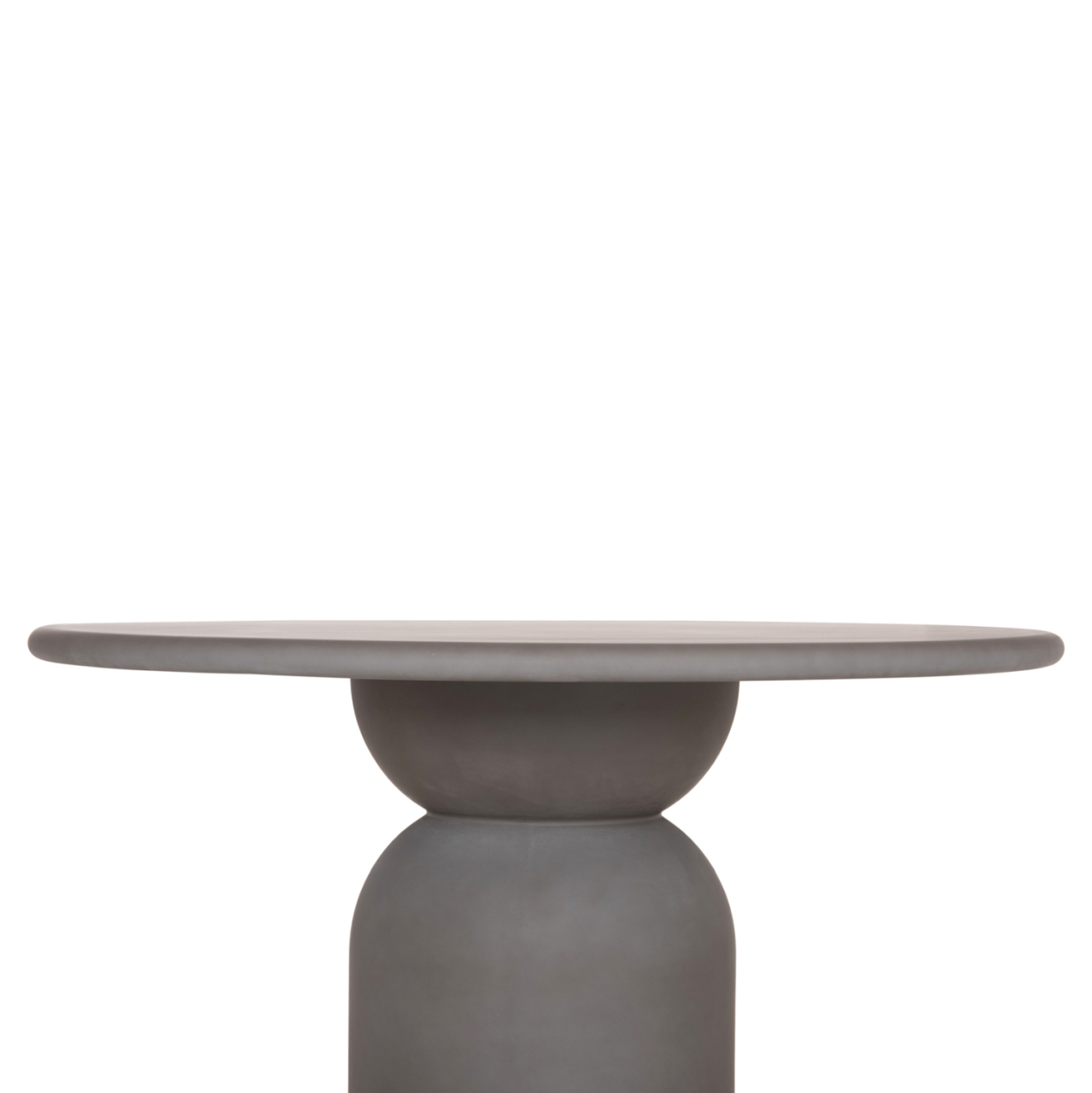 ROUND DINING TABLE KAZVIN HM6582.01 GREY FIBER CEMENT Φ130x73Hcm. [3]