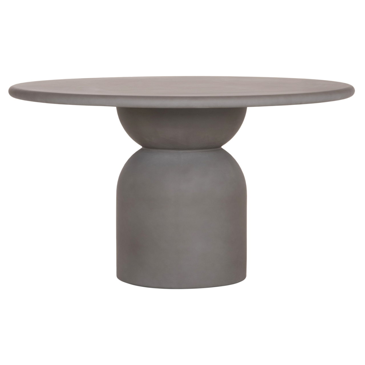ROUND DINING TABLE KAZVIN HM6582.01 GREY FIBER CEMENT Φ130x73Hcm. [7]